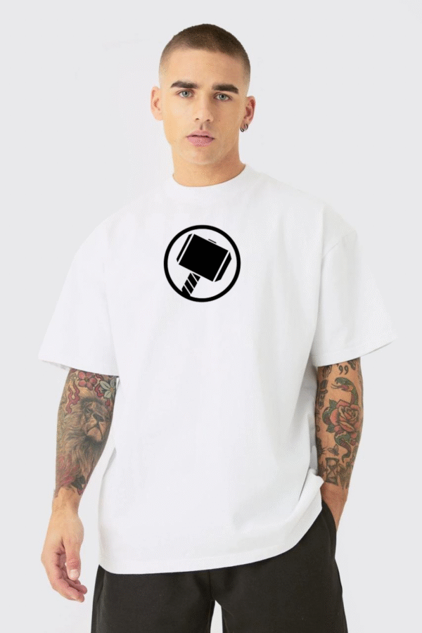 Thor Hammer Oversized Tee - Image 3